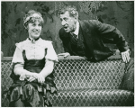 Lotte Lenya and Jack Gilford in the stage production Cabaret.