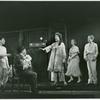 Ethel Merman (center) and cast in the stage production Gypsy.