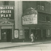 Exterior of the Plymouth Theatre showing "The Skin of Our Teeth" on the marquee