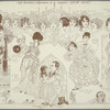 Caricature drawing of Show Boat cast from Ziegfeld Theater program, Sept. 29, 1928