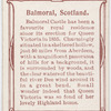 balmoral, Scotland.