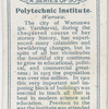 Polytechnic Institute.