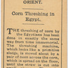 Corn threshing in Egypt.