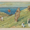 Famous statues on the Easter Island