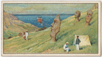 Famous statues on the Easter Island