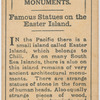 Famous statues on the Easter Island