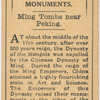 Ming Tombs near Peking