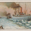 The ice breaker towing a vessel.