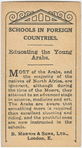 Educating the young Arabs.