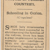 Schooling in Ceylon.