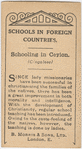 Schooling in Ceylon.