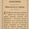 Schooling in China.