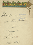 Italy. Lucca, 1815-1850