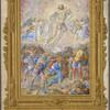 Full-page miniature of the Resurrection, with elaborate full border