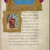 Opening of gospel of John, with title and miniature of John in elaborate borders