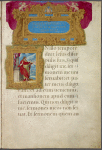 Opening of gospel of John, with title and miniature of John in elaborate borders