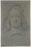 Drawing of the blind Milton from the bust by Hollis now at Christ’s College, Cambridge, early 18th century