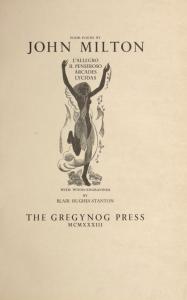 Four Poems by John Milton