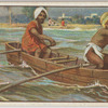 Indian boat with outriggers.