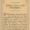 Indian boat with outriggers.