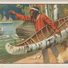Birch canoe of the Red Indians.