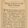 Birch canoe of the Red Indians.