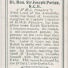 Rt. Hon. Sir Joseph Porter, K.C.B.