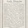 Lady Blanche.