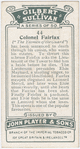 Colonel Fairfax.