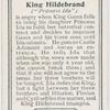 King Hildebrand.