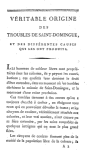 Véritable origine des troubles de S.-Domingue : et des différentes causes qui les ont produits