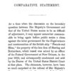Comparative statement with reference to a British claim against the United States, for the illegal seizure and condemnation of the ship "Francis and Eliza", and an American claim against Her Majesty's government, for the seizure and liberation of slaves on board two American vessels stranded upon the Bahamas, for which latter claim the proprietors of the slaves have lately received a large compensation from Her Majesty's government