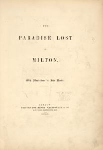 The Paradise Lost of Milton