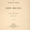 The poetical works of John Milton
