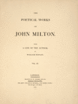 The poetical works of John Milton