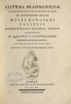 Systema Brahmanicum liturgicum, mythologicum, civile
