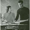 Emily Stevens and Felice Orlandi in the stage production Burning Bright
