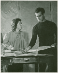 Emily Stevens and Felice Orlandi in the stage production Burning Bright