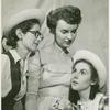 Emilie Stevens, Kathleen Murray and unidentified actor in the stage production The Enchanted