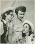 Emilie Stevens, Kathleen Murray and unidentified actor in the stage production The Enchanted