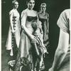 Irene Papas (center) in the stage production Iphigenia in Aulis