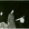 Irene Papas (center) in rehearsal for the stage production Iphigenia in Aulis