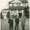 Ted Mann, Leigh Connell, and Jose Quintero in front of Eugene O'Neill's home