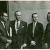 José Quintero, Fredric March, Leigh Connell, and Ted Mann
