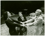 Maureen Anderman, Ellis Rabb, and Roderick Cook in the stage production The Man Who Came to Dinner