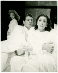Mary Elizabeth Mastrantonio, Christopher Reeve, and Dana Ivey in the stage production The Marriage of Figaro