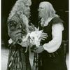 Thomas Gibson and Philip Bosco in the stage production The Miser