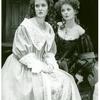 Tracy Sallows and Carole Shelley in the stage production The Miser