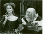 Carole Shelley and Philip Bosco in the stage production The Miser