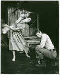 Salome Jens and Jack Kehoe in the stage production A Moon for the Misbegotten